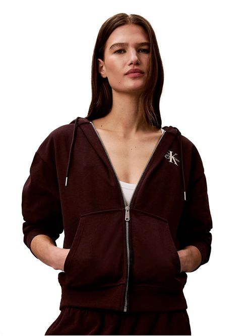 CALVIN KLEIN Felpa in spugna con cappuccio CALVIN KLEIN | LV047B270G2E8